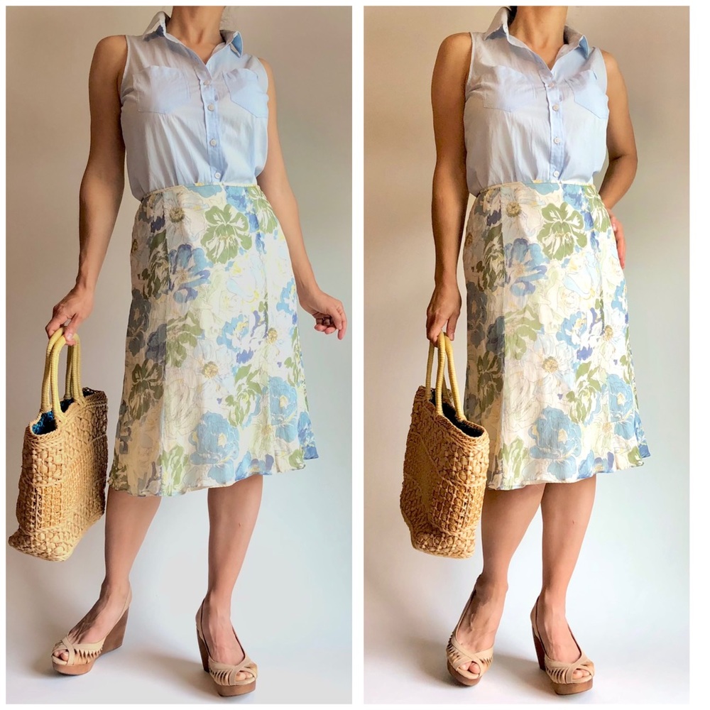 TALBOTS pure silk skirt